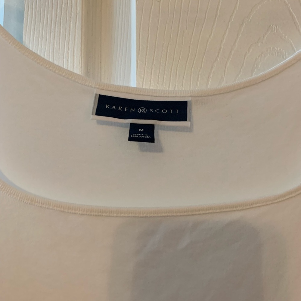Karen Scott Women’s Square Neck Tank, Like New, Medium - Picture 5 of 12